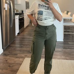 Green cargo pants